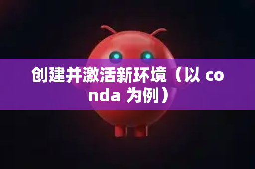 创建并激活新环境（以 conda 为例）