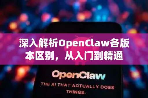 深入解析OpenClaw各版本区别，从入门到精通-第1张图片-OpenClaw 中文版 - 真正能做事的 AI