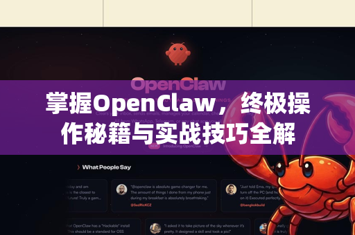 掌握OpenClaw，终极操作秘籍与实战技巧全解
