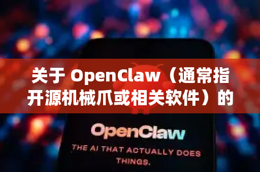 关于 OpenClaw（通常指开源机械爪或相关软件）的下载和安装，由于该项目可能有不同的版本和用途，请根据以下指引获取