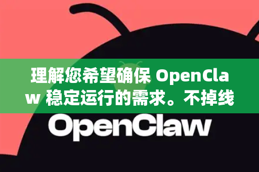 理解您希望确保 OpenClaw 稳定运行的需求。不掉线通常与网络连接、软件配置或服务器状态有关。以下是一些关键步骤和排查建议，旨在提高 OpenClaw 连接的稳定性