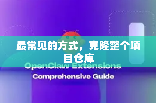最常见的方式，克隆整个项目仓库-第1张图片-OpenClaw 中文版 - 真正能做事的 AI